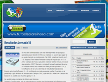 Tablet Screenshot of futbolsalareinosa.com
